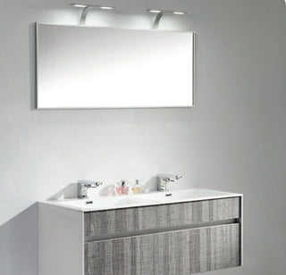 Eviva Ashy 48" Wall Mount Modern Bathroom Vanity Ash Gray White Integrated Sink
