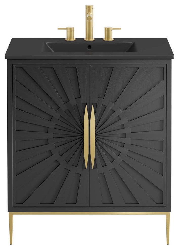 Awaken 30" Bathroom Vanity, Black Black