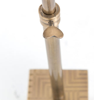 Sirius Adjustable Accent Table-Brass