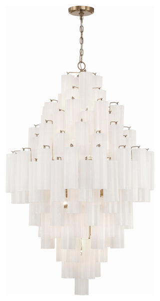 Crystorama Lighting Group ADD-319-WH Addis 20 Light 31"W Crystal - Polished