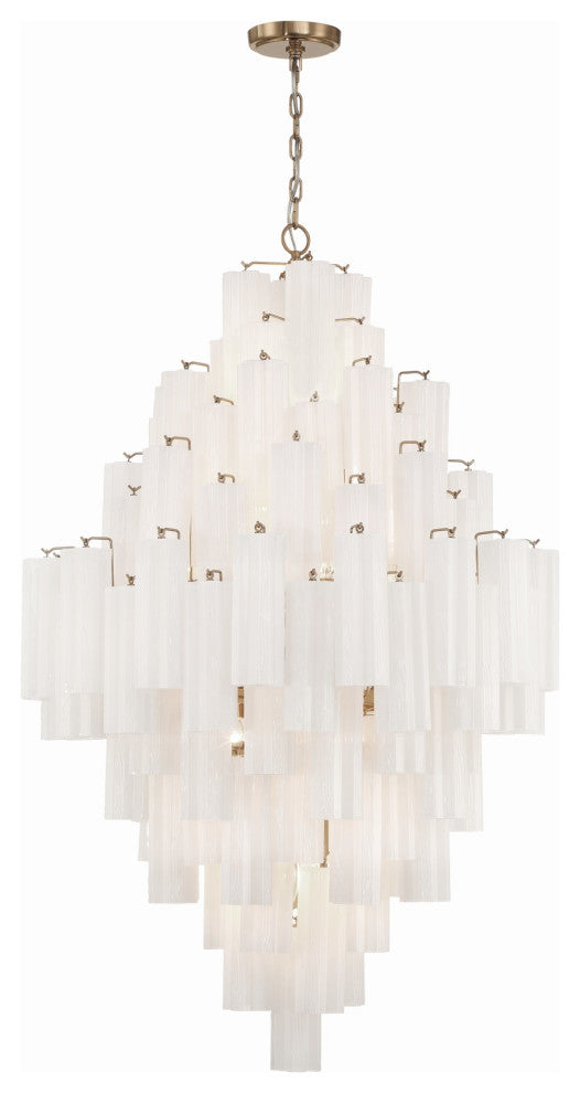 Crystorama Lighting Group ADD-319-WH Addis 20 Light 31"W Crystal - Polished