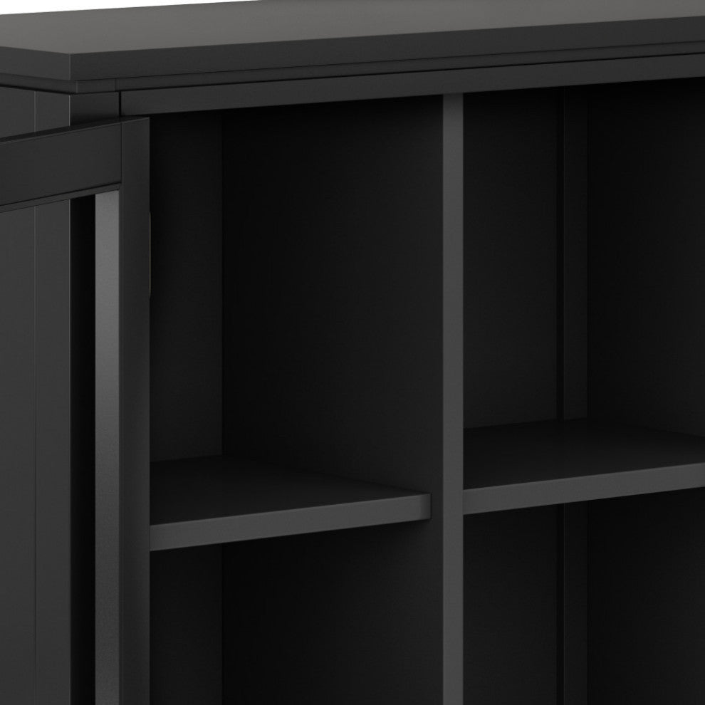 Close-up interior view on white background, focusing on shelves.