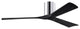 Matthews Fan, Irene-3H Ceiling Fan, Polished Chrome, 60-Inch, Matte Black Blades