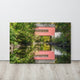 The Reflection of Wooddale Covered Bridge Canvas Wall Art Print, 24" X 36"