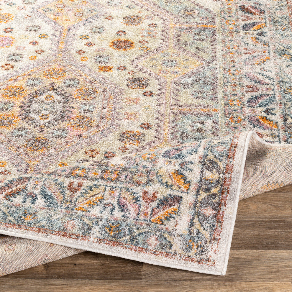 New Mexico NWM-2309 Rustic Colorful/Gray 7'10"x10'3" Area Rug