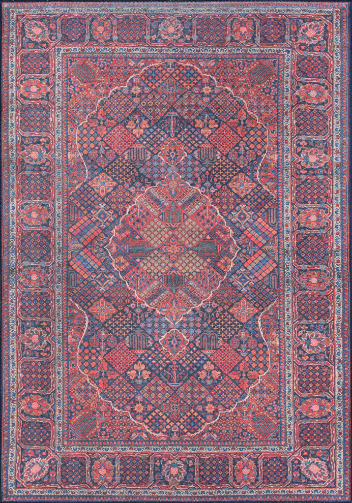 Momeni Afshar AFS10 Area Rug, Navy, 7'6"x9'6"