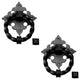 Black Front Door Knocker Cast Iron Rustproof Finish Pack of 2 Renovators Supply