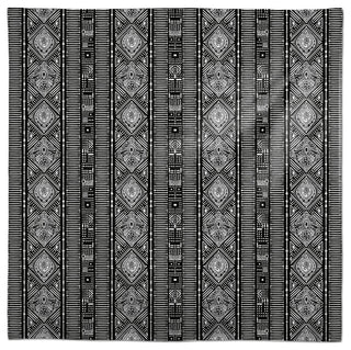 Dotted Boho Pattern Black 58x58 Tablecloth