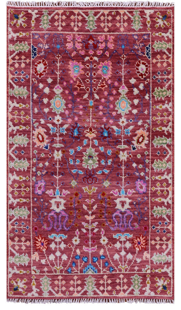 3' 1" X 5' 4" Turkish Oushak Handmade Rug - Q15384