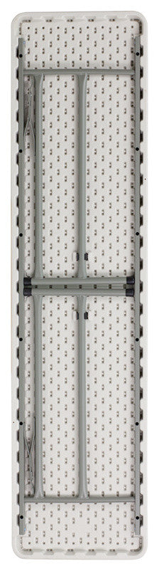 18"x72" Plastic Folding Training Table Set With 2 Crown Back Stack Chairs