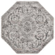 Unique Loom Diana Finsbury Rug, Gray, 5'3"x5'3" Octagon