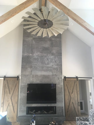 Windmill Ceiling Fan, 60", Weathered Rust