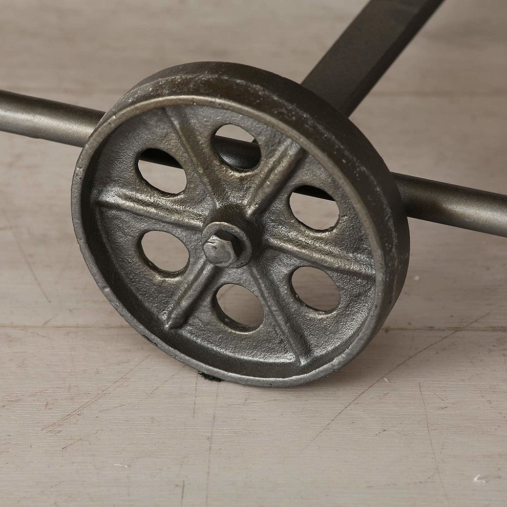 Industrial Pipe Cart With 4 Shelves