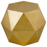Pasargad Home Lexi Side Table (Brass Finish)