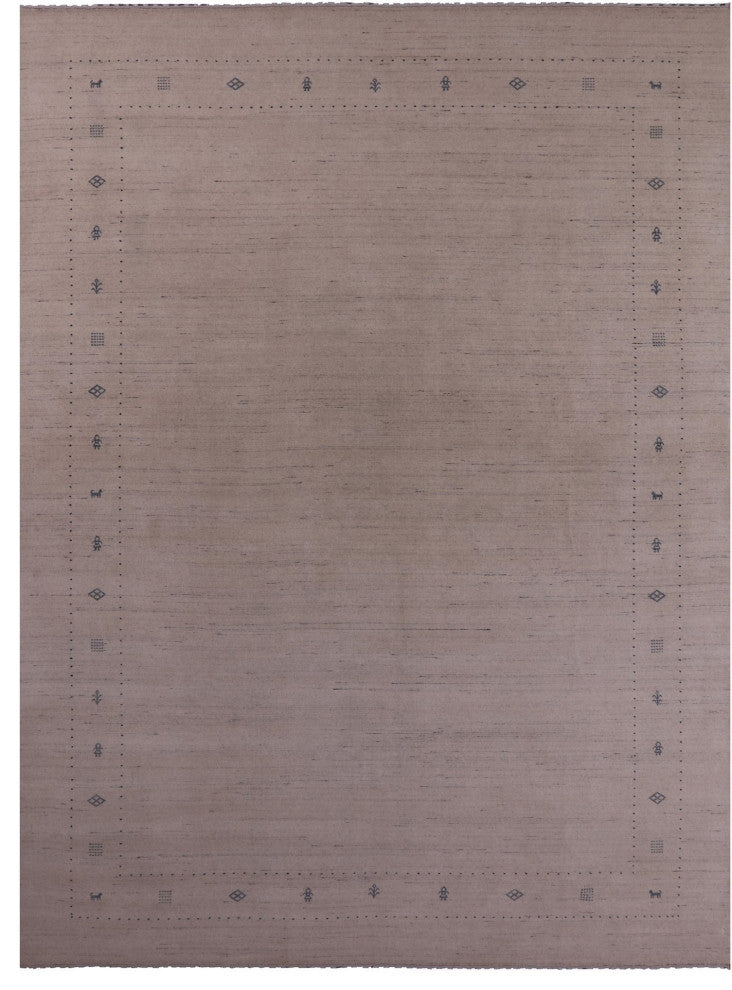 10' 1" X 14' 0" Hand-Knotted Persian Gabbeh Wool Rug Q11367