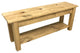 Ranch Golden Oak Bench With Shelf, 30"