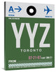 "YYZ Toronto Luggage Tag 1" Fine Art Print