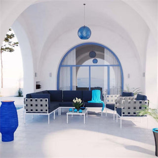 Harmony 8-Piece Outdoor Patio Aluminum Sectional Sofa Set