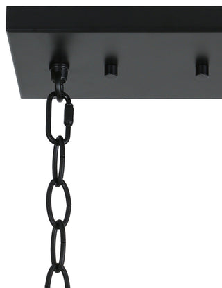 LNC Tucana Polished Gold and Matte Black Modern Kitchen Island Light, 5 Lights