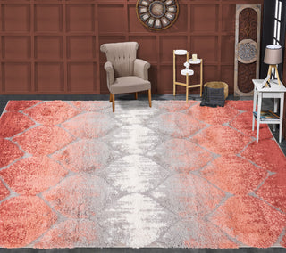 Noori Rug High-low Theron Grey/Terracotta Rug