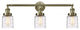 INNOVATIONS 205-AB-G513 3-Light Bath Vanity Light Antique Brass