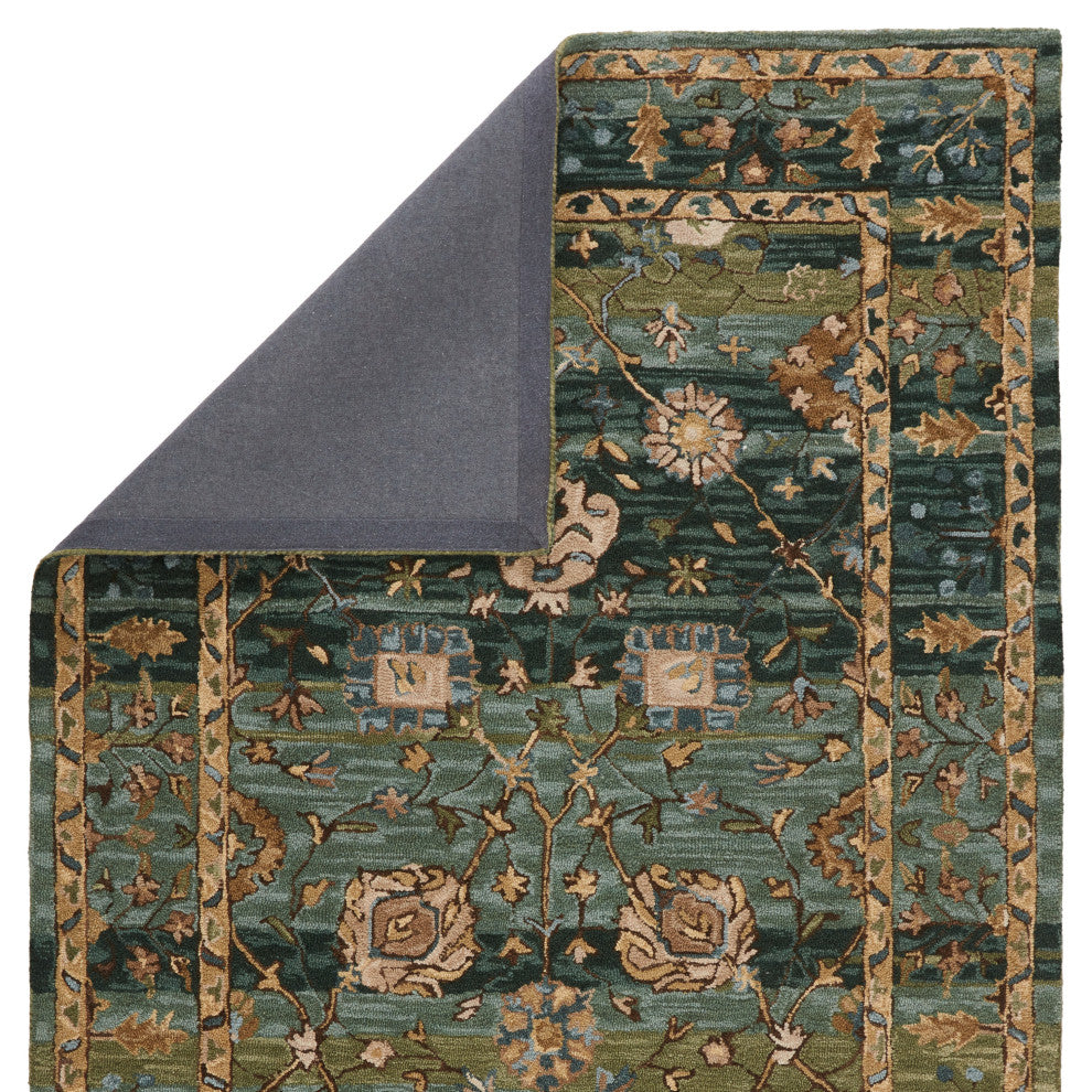 Vibe by Jaipur Living Ahava Handmade Oriental Green Rug, 5'x8'