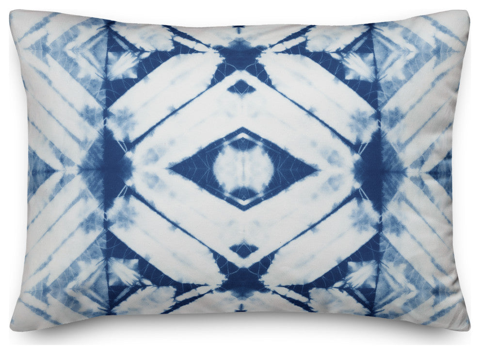 Blue Shibori 14x20 Indoor / Outdoor Pillow