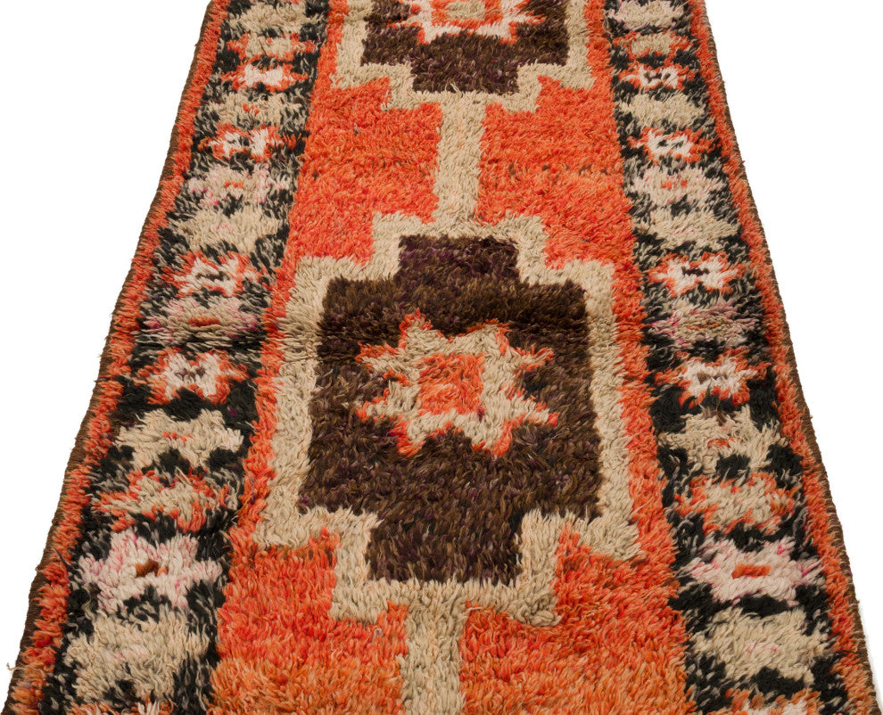 Vintage Turkish Runner Rug - 2' 11" x 11'  (35 in. x 132 in.)