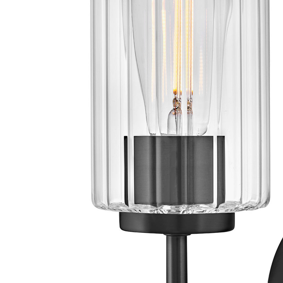 Lark Leta Medium Single Light Sconce, Black