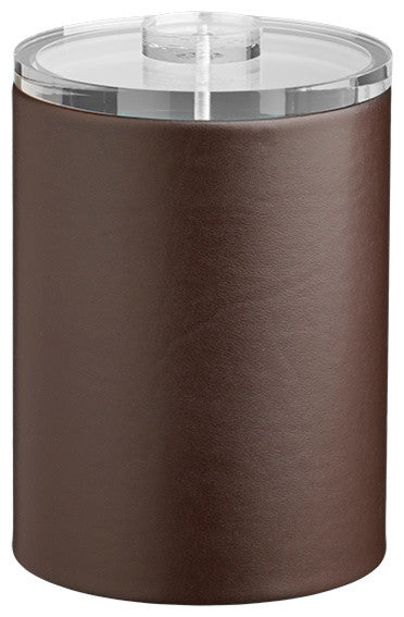 Kraftware Contempo Brown Ice Bucket with Lucite Lid, 2 qt.