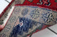 Handmade Vintage Persian Hamadan Mat 1.2'x1.9', 38cmx59cm 1970s