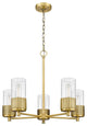Innovations Bolivar 5 25" Chandelier Brushed Brass