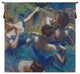 Blue Dancers, Wall Tapestry, 38"x38"