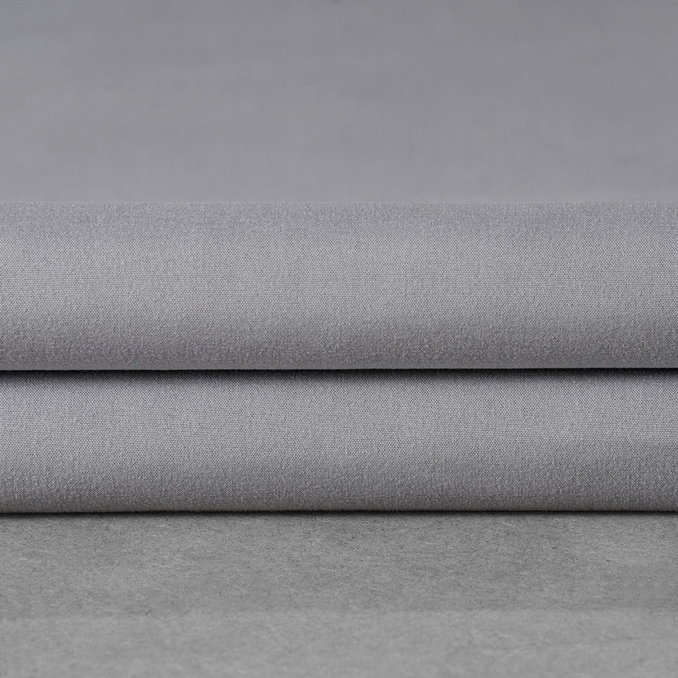 Moonlight Grey Placid Thermal Hotel Blackout Fabric Sample, 4Wx4L