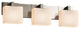 Fusion Modular 3-Light Bath Bar, Rectangle, Brushed Nickel, Opal Shade