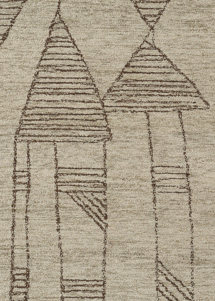 Momeni Teppe Hand Tufted Wool Grey Area Rug 8' X 10'