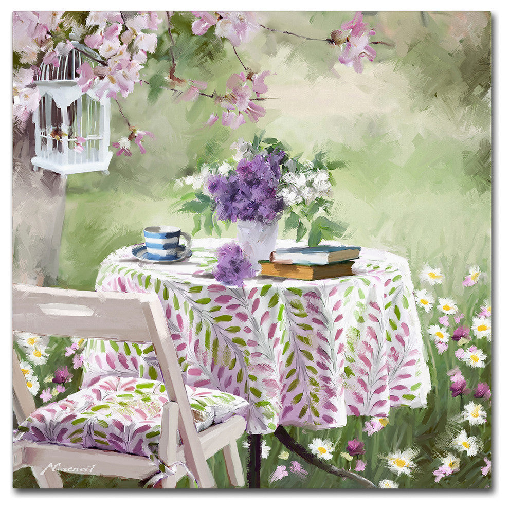 The Macneil Studio 'Outdoor Table' Canvas Art, 35"x35"