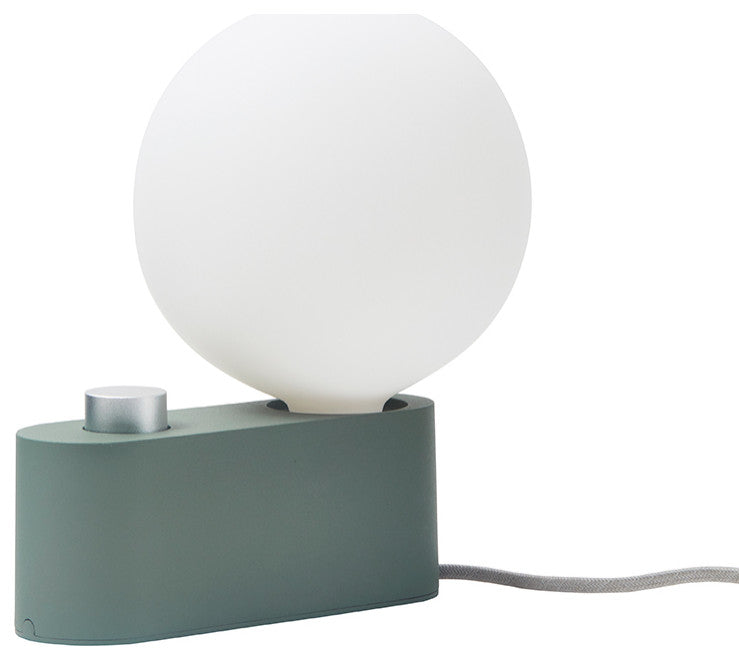 Alumina Table Lamp Sage With Sphere IV