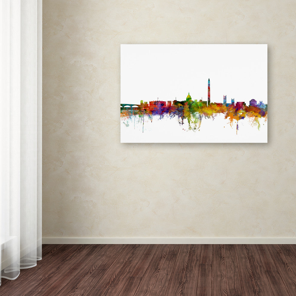 "Washington, DC Skyline II" Canvas Art by Michael Tompsett