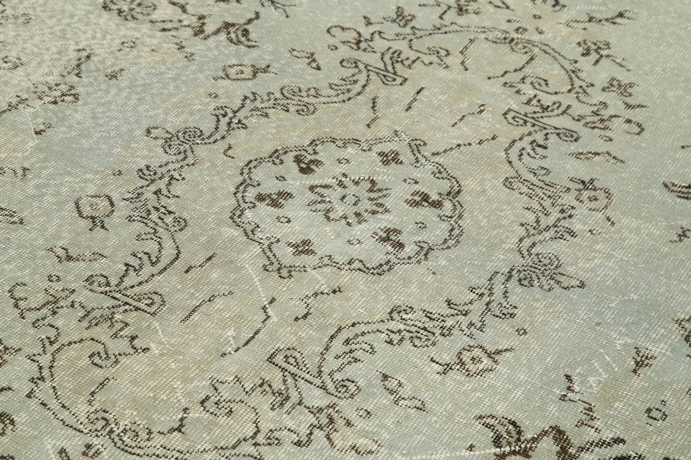 Rug N Carpet - Handmade Anatolian 5' 6" x 9' 4" Antique Overdyed Area Rug