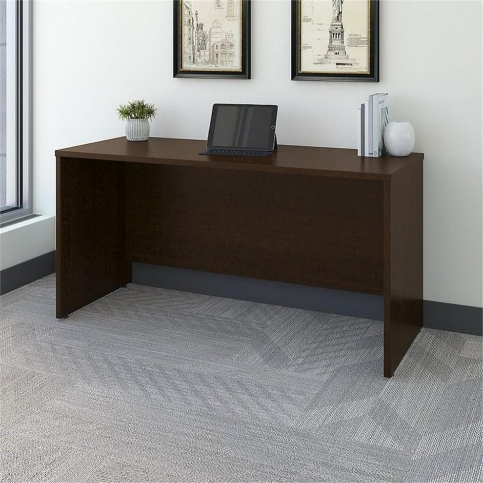 Series C 60W x 24D Credenza Desk in Mocha Cherry - Engineered Wood