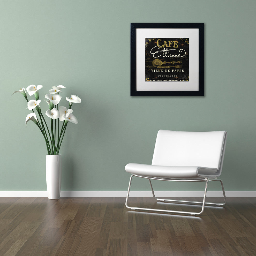 Color Bakery 'La Cuisine II' Art, Black Frame, White Matte, 16"x16"