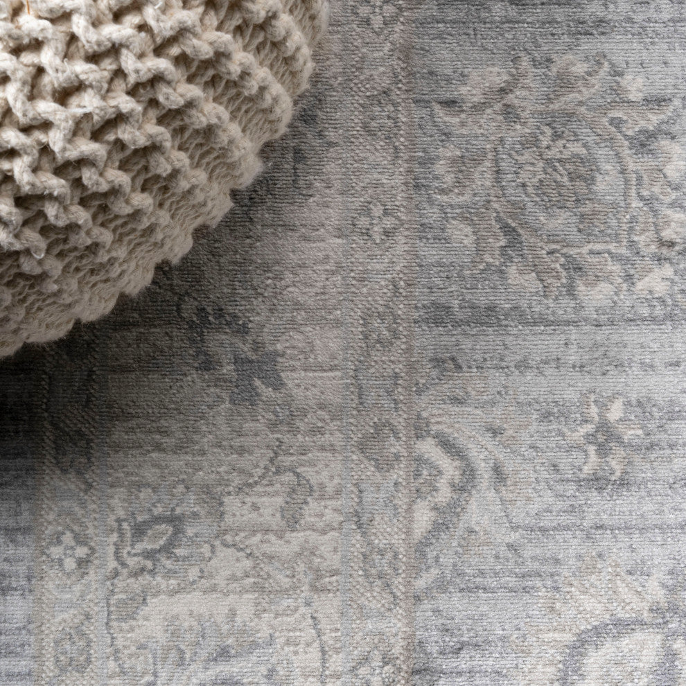 Modern Persian Vintage Moroccan Light Gray 8'x10' Area Rug