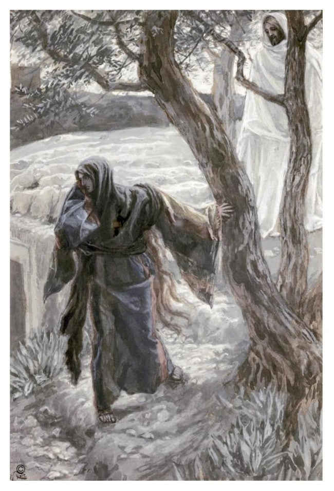 "Christ Appears to Mary Magdalene" Digital Paper Print by James Tissot, 17"x24"