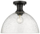 Golden Lighting 3118-SF14-SD Hines 1 Light 14"W Semi-Flush - Black