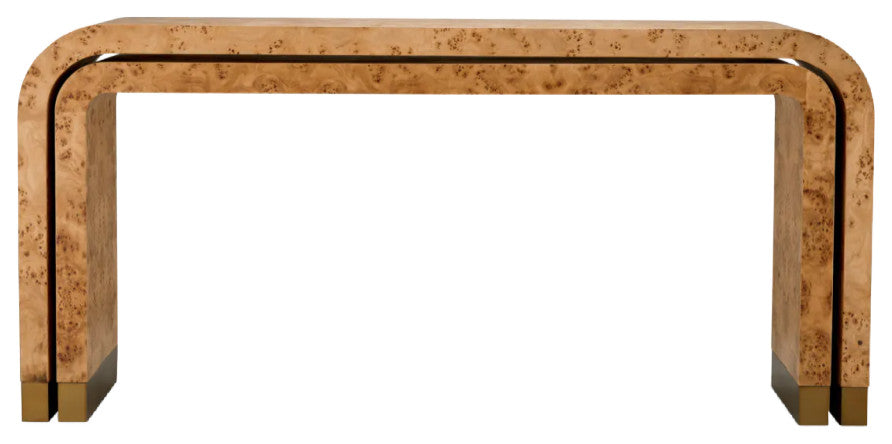 Mappa Burl Console Table Set, 2-Piece Set, Eichholtz Quinton