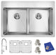 Elkay Crosstown 18 Gauge Stainless Steel Sink Kit with Faucet