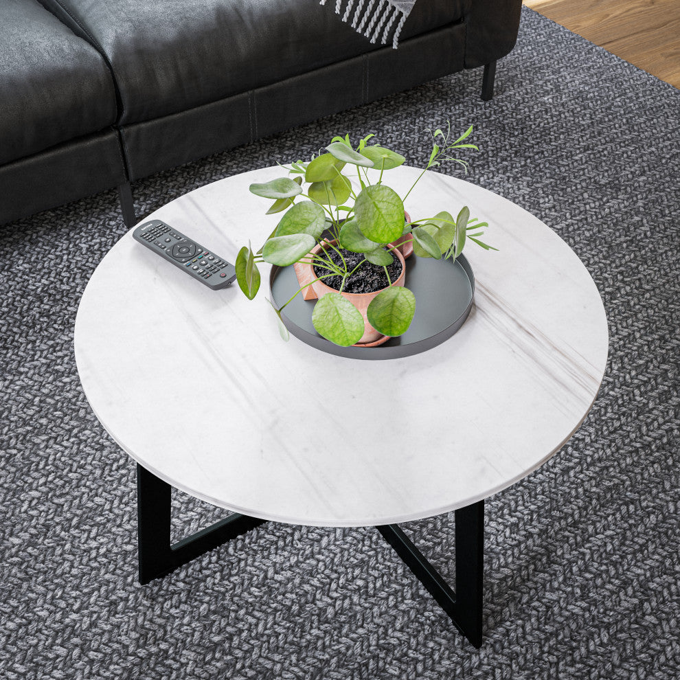 Kenroy 47032MRBL Coffee Table, Stony