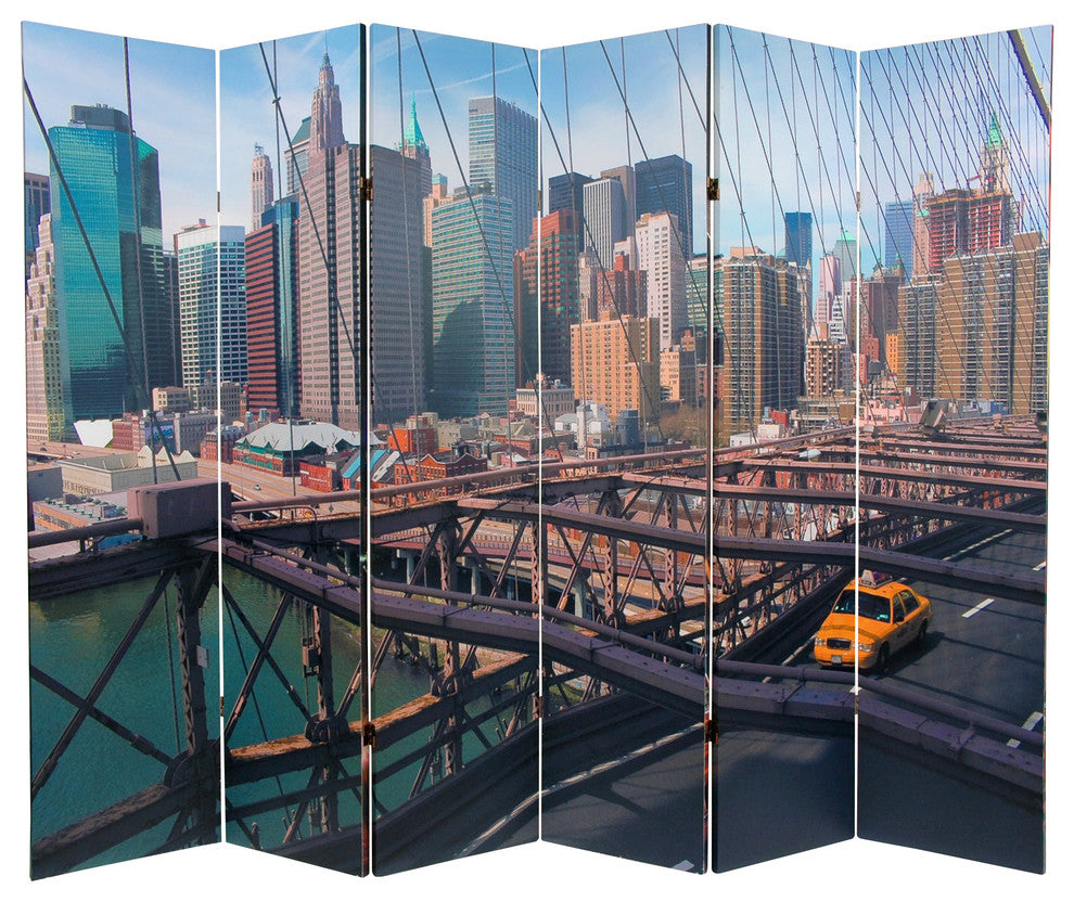 6' Tall Double Sided NY Taxi Room Divider