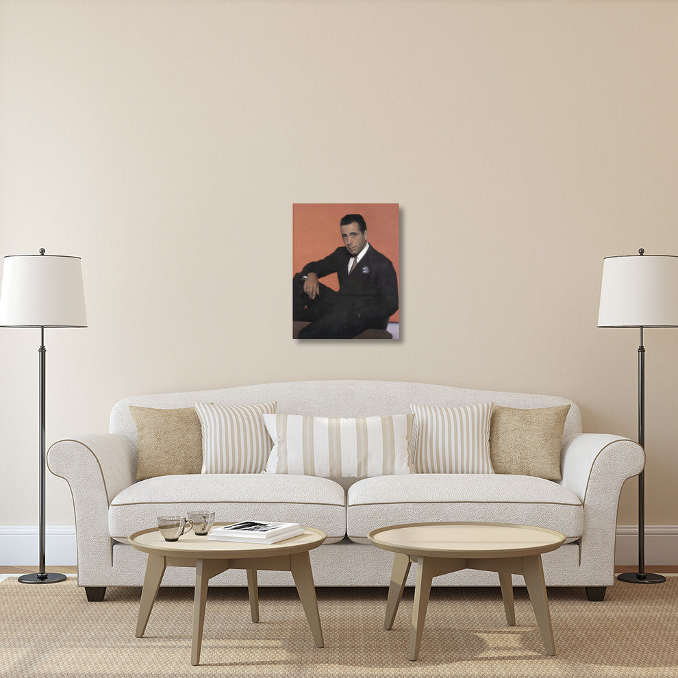 "Humphrey Bogart" Stretched Canvas Giclee by Hollywood Photo Archive, 23"x30"